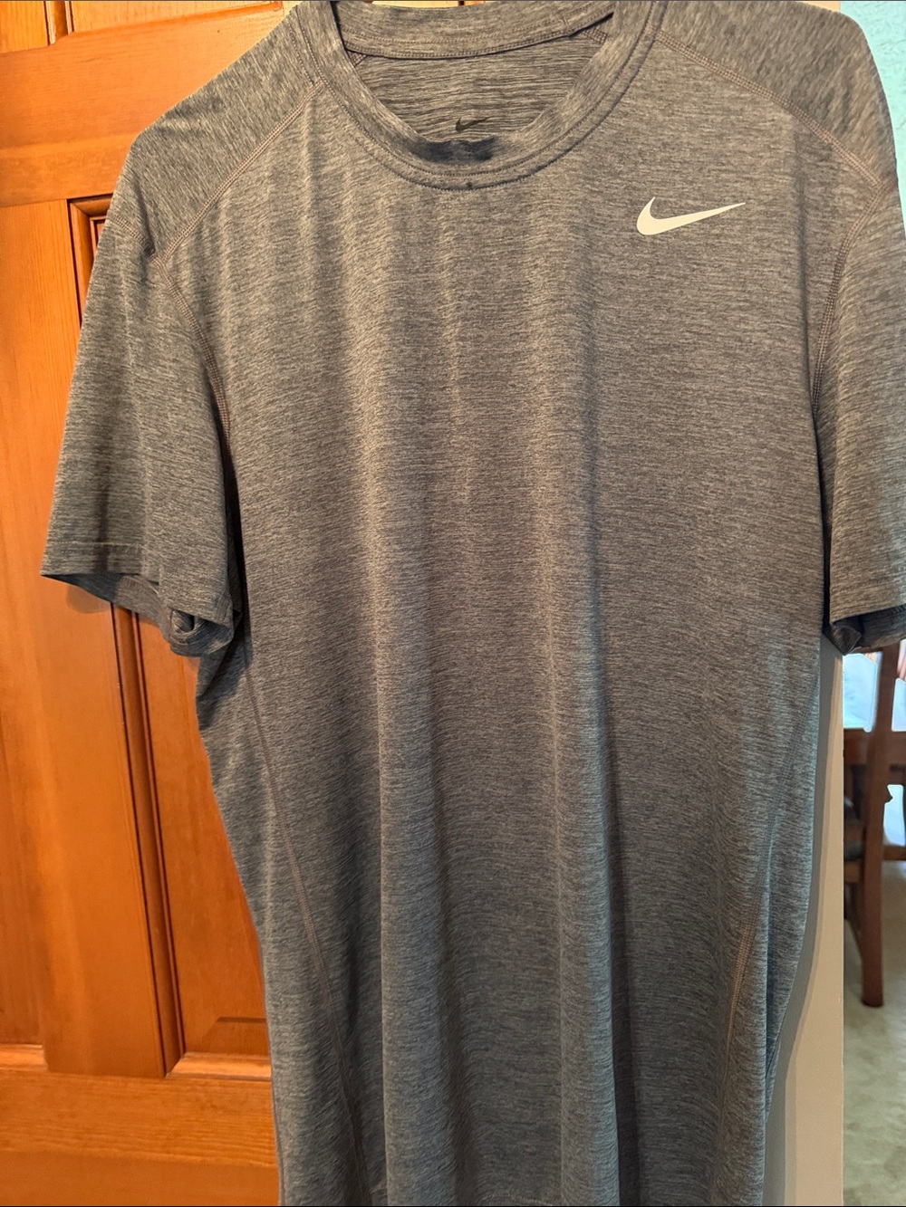 Nike Gray Heather Dri-FIT Short Sleeve Tee